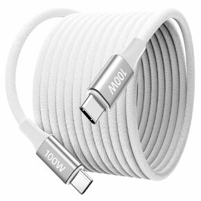 Highwings 100W USB C Cable (6.6ft, 2-Pack) for MacBook Pro/Air (2023-2018), iPhone 15 Pro Max, iPad Pro/Air/Mini 6th, Galaxy S23, Type-C Fast Charging Cord Nylon Braided