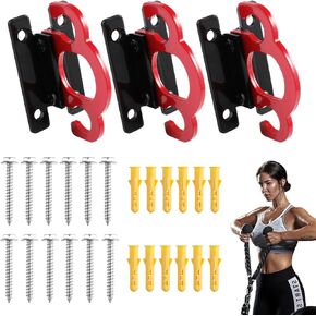 Resistance Band Wall Anchors Gym Wall Anchor System Versatile Space-Saving Solution with Resistance Band Bar and Wall Anchors for Home Gym Workouts Strength Training