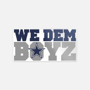 Dallas City Texas State Cowboy We Dem Boyz Sport Die-Cut Vinyl Sticker Decal 5'' X 3''