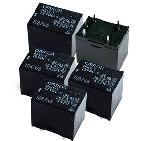 OMRON ELECTRONIC COMPONENTS G5LE-1-DC12 POWER RELAY, SPDT, 12VDC, 10A, PC BOARD (5 pieces)