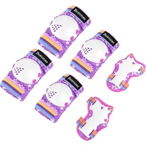 BOSONER Knee Elbow Pads for Kids: Knee Pads and Elbow Pads for Kids 3-15 - Protection Gear for Girls/Boys