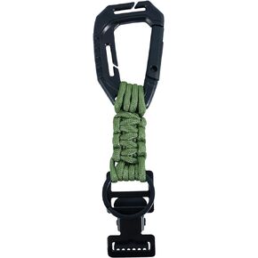 KUNN Glove Clips with Plastic Carabiner and Paracord, Metal Clips for Heavy Duty Gloves, with Key Ring for Tactical Backpack, Glove Clips for Work Glove Holders
