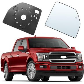 الجانب الأيمن للراكب مرآة ساخنة استبدال الزجاج السفلي لعام 2015 2016 2017 2018 2019 2020 Ford F150 F250 F350 F450 F550، زجاج مرآة السحب السفلي، زجاج مرايا السحب الأيمن مع تسخين الطاقة in Kuwait