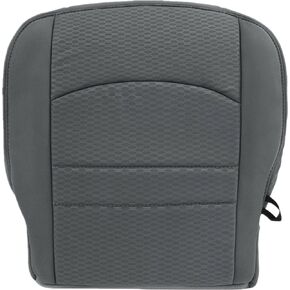 Driver Side Bottom Replacement Cloth Seat Cover Gray Compatible with Dodge Ram 1500 2500 3500 4500 5500 2013 2014 2015 2016 2017 2018