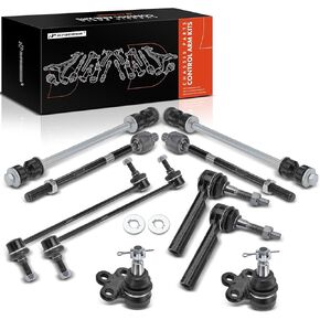 A-Premium Set of 10, Sway Bar Link, Lower Ball Joint, Inner Outer Tie Rod End, Compatible with Chevy Traverse 2009-2017, GMC Acadia 2007-2016, Buick Enclave 2008-2017, Saturn Outlook 2007-2010