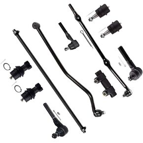 SCITOO 11pcs Suspension Kit 2 Front Inner 1 Outer Tie Rod End 2 Lower 2 Upper Ball Joint 1 Right Side Connecting Rod 2 Tie Rod Adjusting Sleeve 1 Track Bar fit 1993-1998 for Jeep Grand for Cherokee