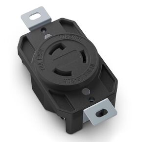AIDA NEMA L5-20R Locking Connector, Twist Generator Female Connectors, 20 Amp, 125 Volt, 2 Pole, 3 Wire Grounding, Heavy Duty Twist Lock Adapter Connector, Industrial Grade, UL Listed