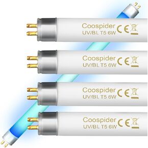 4 Pack 32050 6 Watt Replacement Bulb for DynaTrap DT2000XL and DT2000XLP, F6T5/BL 9 Inch Fluorescent Tube G5 Base Replacement Bulb for Dyna Trap 1 Acre Mosquito & Flying Insect Trap