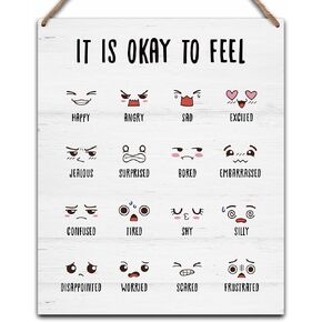 Calming Corner Decor - Ready to Hanging Mental Health Therapy Office Decor - Positive Affirmations Decorations for Counseling Office Classroom - B09 in Saudi Arabia