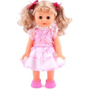 Belinda Fashion Walking Doll 12" Interactive Vinyl Baby Sonic Control Toy Singing Talking Girl Sweet Princess with Blinking Eyes