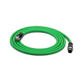 M12 to RJ45 Industrial Ethernet Cable,Automation Systems Interconnect M12 4 Pin D Code Male to RJ45 Male Shielded Cable Assembly, Cat5e SFTP 24 AWG 3M/10Ft