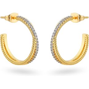 Gold Hoop Earrings Chunky Stainless Steel Lightweight Hypoallergenic Small Square/Rectangle/Thick/Chunky/Heart Golden Huggie Hoops Gifts for Women and Girls