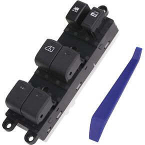 مفتاح نافذة Power Master 25401-ZJ60A جانب السائق متوافق مع Nissan Sentra 2007-2012، Nissan Pathfinder 2005-2008، يستبدل OE 25401-ZP40B 25401ZP40B 25401-9W100