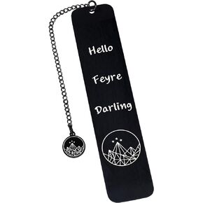 Funny Acotar Bookmark for Women Stocking Stuffers for Women Fantasy Bookmark Hello Feyre Darling Bookmark Book Lover Gifts for Bookish Reader Nerd Fans Book Accessories Book Club Birthday Gifts