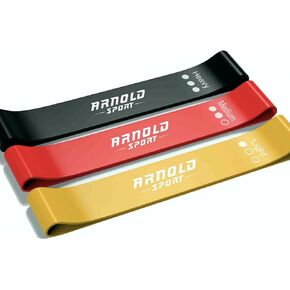 Resistance Bands - 3pcs Elastic Exercise Bands - Resistance Bands for Women - Gradual Intensity Levels - Premium Booty Bands for P Yellow
