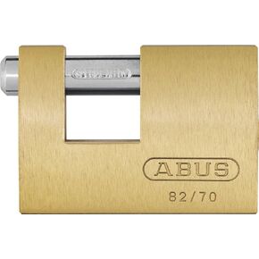 ABUS 82/70 Monoblock Brass Padlock Keyed Different