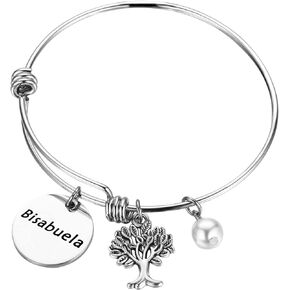FEELMEM Spanish Bisabuela Bracelet Spanish Great Grandma Appreciation Gift Bisabuela to Be Jewelry Pregnancy Announcement Gift