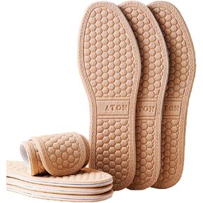 3 Pairs Super-Soft Shoe Insoles Inserts, Breathable, Sweat-Absorbent, Two-Layered Shoe Inserts of Foam That Fit in Any Shoes (Women 8.5-11 Men 7.5-10)