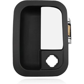 Driver Left Side Exterior Door Handle Fit for Kenworth W900 T800 T2000 T600 T680 for Peterbilt 359 370 377 378 379 387 587, Replace R56-1025, Chrome