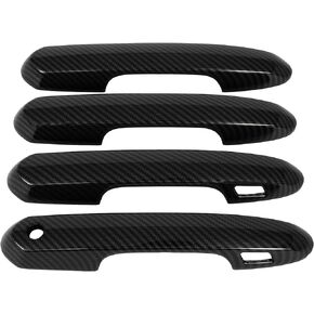 Exterior Door Handle Covers Compatible with 2020-2022 for Toyota Highlander,2019-2022 for Toyota RAV4, 4PCS Accessories Door Handle Covers ABS Door Handle Protector,Black