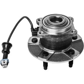 Rear Wheel Hub and Bearing Assembly Compatible With 2005-2006 Chevrolet Equinox 06 Pontiac Torrent 02-07 Saturn Vue (4-Wheel ABS Models Only) AUQDD 512229 [5 Lug Hub W/ABS]