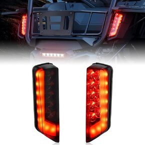 SAUTVS LED Taillights for Talon 1000, Smoked Black LED Tail Lights Tail Lamps Set for Honda Talon 1000X 1000R 1000X-4 2019-2024 Accessories (2PCS)