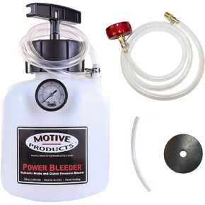 Motive Products 0109 Black Label European Power Bleeder 2-Quart Tank with Hose, Extra Tubing, and Adapter