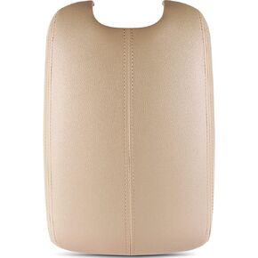 LUJUNTEC Center Console Armrest Latch Lid with Skin Cover fits 2008-2012 For Honda For Accord Model Lid Armrest Beige