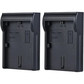2pcs LP-E6 Battery Plate for Neweer Andoer Dual/Four Channel Battery Charger for Canon EOS 5DII 5DIII 5DS 5DSR 6D 7DII 60D 80D 70D