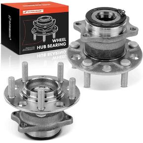 A-Premium 2 x Rear Wheel Bearing and Hub Assembly with 5-Lug Compatible with Jeep Compass 2007-2017, Patriot 2007-2017 & Dodge Caliber 2007-2008, AWD 4WD