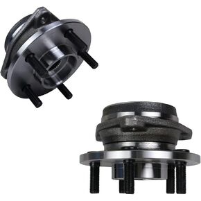 Autoround 513158 Pack 2 Front Wheel Hub and Bearing Assembly Compatible with Jeep Wrangler 1999-2006, Cherokee 1999-2001, TJ 2000-2006, 5 Lug Non-ABS