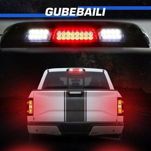 مجموعة مصابيح LED الخلفية + طقم ضوء الفرامل الثالث مناسب لسيارة Chevy Silverado 1500 2500HD 3500HD 2014-2018، لسيارة GMC Sierra 3500 HD مع عجلة مزدوجة 2015-2018 (نوع الهالوجين المناسب، غير مناسب لمصنع LED) عدسات دخان in Saudi Arabia