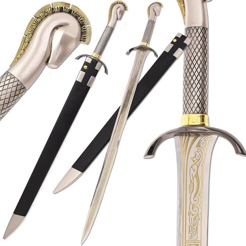 ZiQing القرون الوسطى السيف تأثيري حلي الملحقات المقتنيات، أنماط مختلفة المتاحة (D-Halbrand Sword) in Kuwait