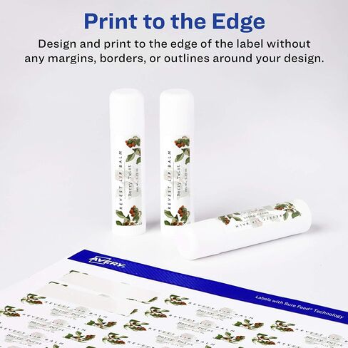 Avery Matte White Rectangle Labels with Sure Feed, 2/3" x 1-3/4", 1,100 Matte White Printable Labels in Saudi Arabia