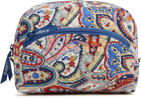 Vera Bradley Women's Cotton Large Cosmetic Makeup Organizer Bag in Saudi Arabia