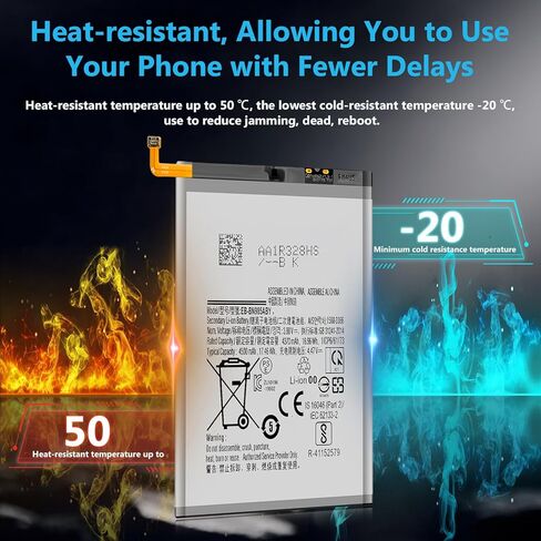 مجموعات استبدال بطارية Note 20 Ultra، [4500UmAh] (ترقية جديدة) متوافقة مع Samsung Galaxy Note 20 Ultra مع لاصق ودليل التثبيت ومجموعات أدوات الإصلاح in Kuwait