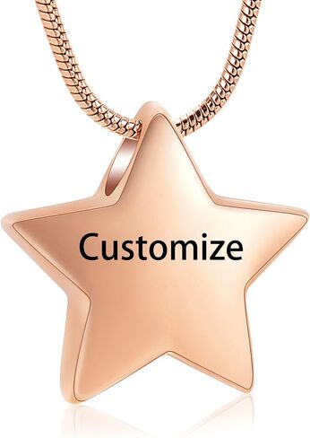 مجوهرات الحرق قلادة جرة نجمة صغيرة للرماد الفولاذ المقاوم للصدأ المناجد التذكارية تذكارات مجوهرات للرماد قلادة قلادة تذكارية للمرأة in Saudi Arabia