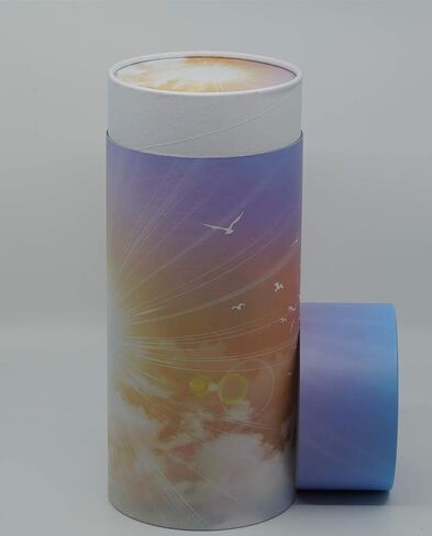 Casket Depot Green Forest Adult Size Memorial Collection Scattering Tube, Biodegradable Urn for Scattering Ashes, Eco Urn, Adult Size 13" Long, Holds Up to 250 Cubic Inches Ashes in Saudi Arabia