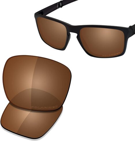 SAUCER Premium Replacement Lenses for Oakley Sliver F | Sliver Foldable OO9246 Sunglasses High Definition - Amber Brown Polarized in Saudi Arabia