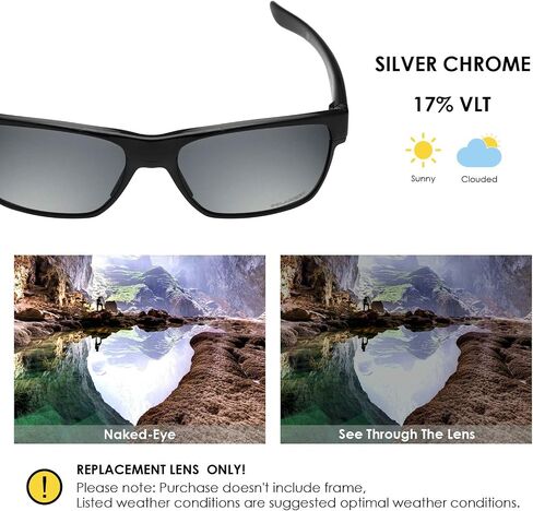 BLAZERBUCK Anti-salt Polarized Replacement Lenses & Screws Screwdriver for Oakley Twoface XL OO9350 - Ice Blue in Saudi Arabia