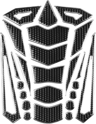 for motorcycle tank protector Motorcycle Tank Sticker,Universal Soft Rubber Motorcycle Gas Tank Pad Stickers Protector Tank Traction Pad(silver edge) in Saudi Arabia