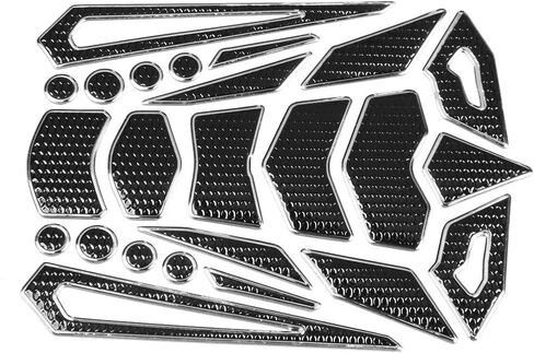 for motorcycle tank protector Motorcycle Tank Sticker,Universal Soft Rubber Motorcycle Gas Tank Pad Stickers Protector Tank Traction Pad(silver edge) in Saudi Arabia