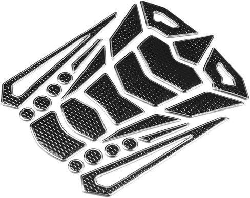for motorcycle tank protector Motorcycle Tank Sticker,Universal Soft Rubber Motorcycle Gas Tank Pad Stickers Protector Tank Traction Pad(silver edge) in Saudi Arabia