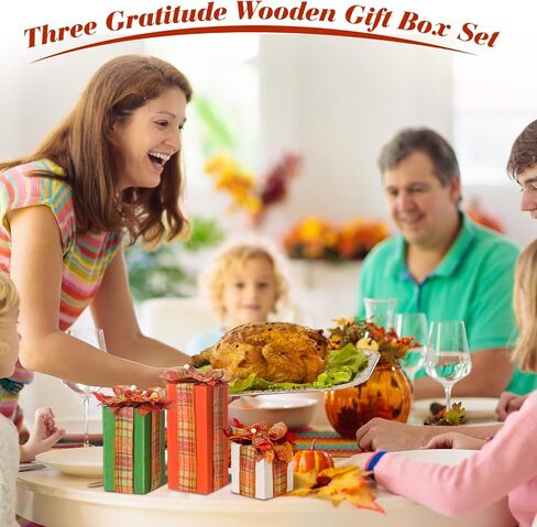 Thyle 3 Pcs Fall Decorations for Home Thanksgiving Signs Wooden Table Sign Farmhouse Autumn Block Sign Fall Harvest Table Centerpieces for Home Party Decor(Orange, Green, Gray) in Saudi Arabia