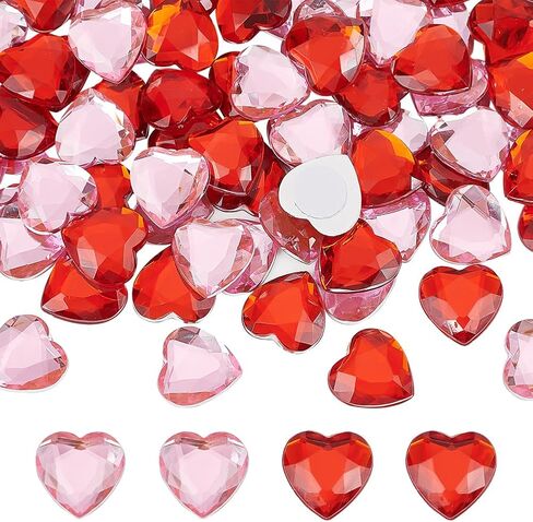 FINGERINSPIRE 64Pcs 20mm Flat Back Round Acrylic Rhinestone Stick On Plastic Gems Red Orange Black Purple Self Adhesive Jewels Embelishments Crystal Gems for Halloween Cosplay Costumes Jewelry Making in Saudi Arabia