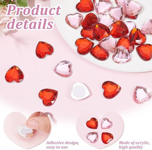 FINGERINSPIRE 64Pcs 20mm Flat Back Round Acrylic Rhinestone Stick On Plastic Gems Red Orange Black Purple Self Adhesive Jewels Embelishments Crystal Gems for Halloween Cosplay Costumes Jewelry Making in Saudi Arabia