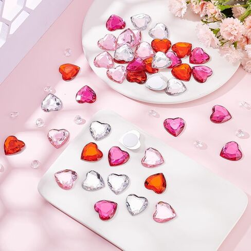 FINGERINSPIRE 64 قطعة 20 مم مسطحة الظهر مستديرة من حجر الراين الأكريليك عصا على أحجار كريمة بلاستيكية أحمر برتقالي أسود أرجواني مجوهرات ذاتية اللصق زينة كريستال أحجار كريمة للهالوين أزياء تنكرية لصنع المجوهرات in Kuwait