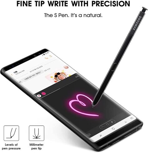 Galaxy Note 9 Touch Stylus S Pen Replacement for Samsung Galaxy Note 9 (Midnight Black) All Versions with 5*Tips/Nibs in Saudi Arabia