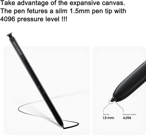 Galaxy Note 9 Touch Stylus S Pen Replacement for Samsung Galaxy Note 9 (Midnight Black) All Versions with 5*Tips/Nibs in Saudi Arabia