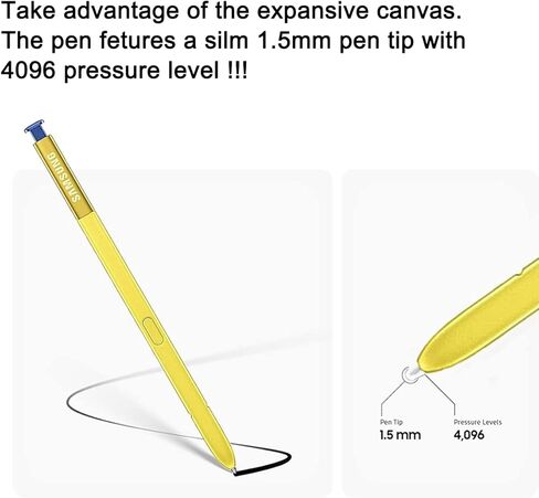 قلم Galaxy Note 9 Touch Stylus S بديل لهاتف Samsung Galaxy Note 9 (أسود منتصف الليل) جميع الإصدارات مع 5 * نصائح/مناقير in Kuwait